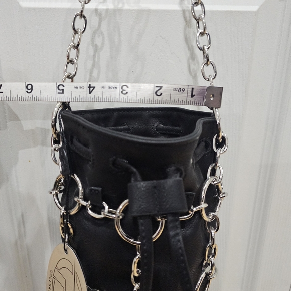 Dolls Kill Poster Grl Check Yourself Bucket Black O Ring Bag Crossbody Purse - Picture 6 of 14